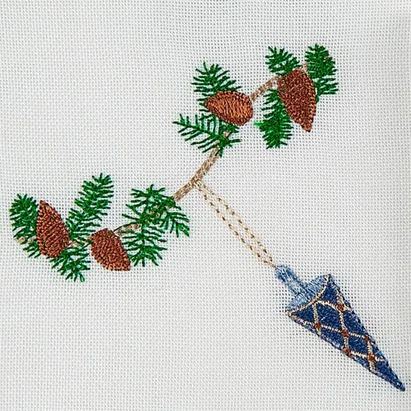 Langkilde & Søn - Julservett med blå krona